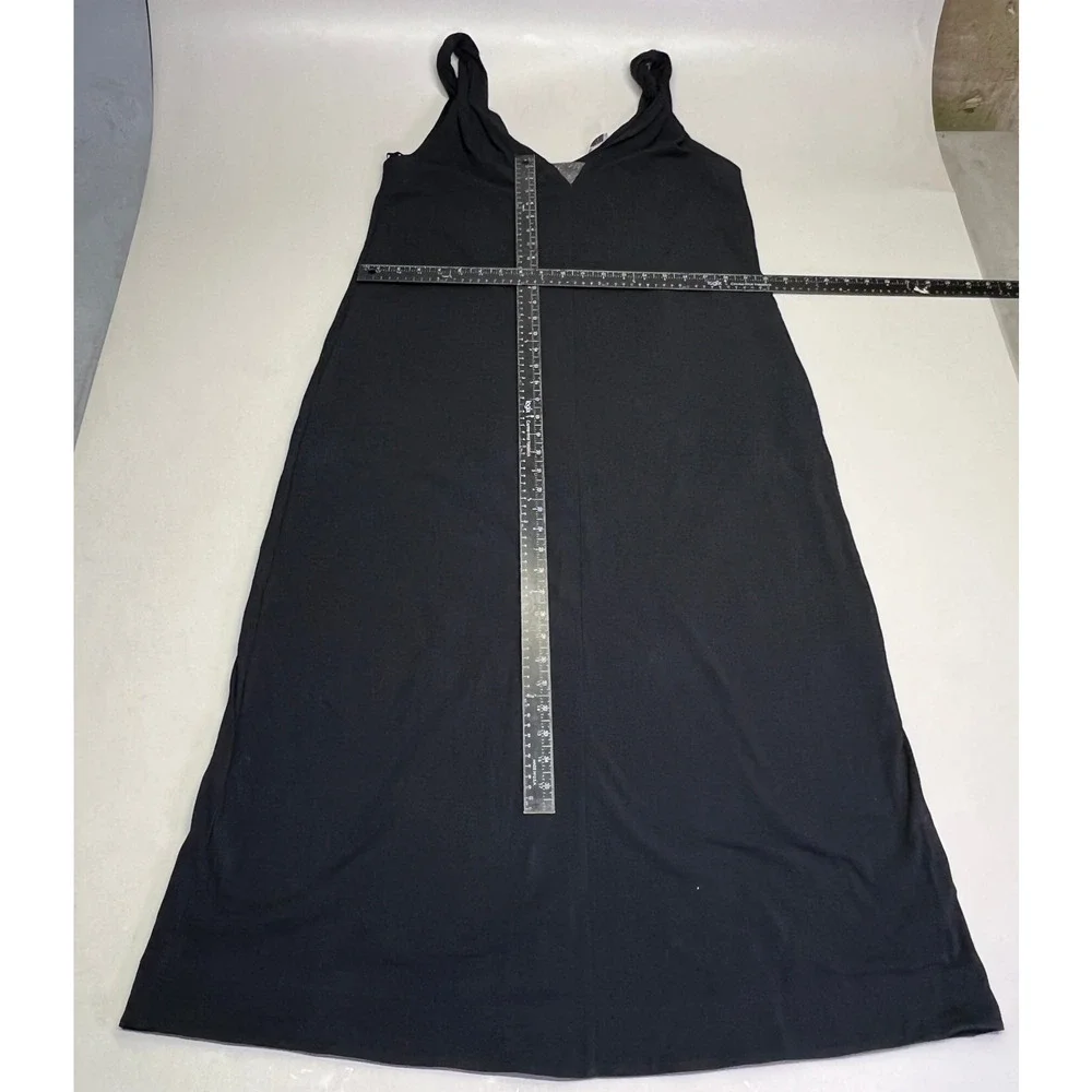 BRUNELLO CUCINELLI Ankle Dress W/ Shimmer Chest Accent 98% Cotton Women's Sz L - Picture 3 of 10